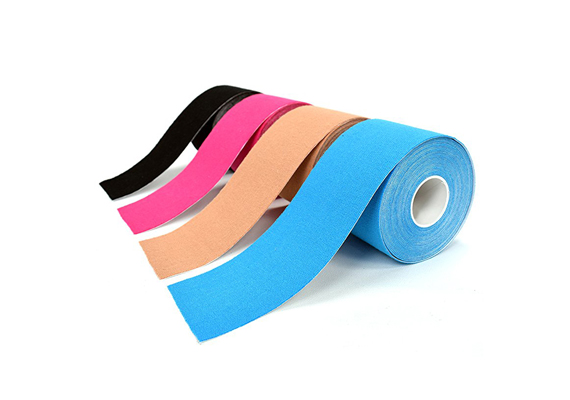Kinesio Tape (KT) for Athletic Sports. Premium. Pain relief, provides muscle support. Water resistant. Breathable Cotton. 1 roll pack, uncut 2 inches x 16.4 Ft entire Roll-Bulk.